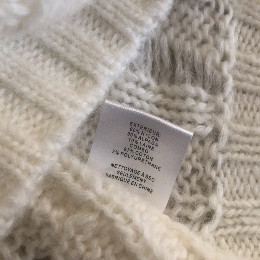 Sea New York Cream Puff Sleeved Knit Top Sz S - Picture 6 of 7
